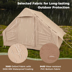 4-6 People Inflatable Camping Tent with 4 Mesh Screen Windows and 2 Doors