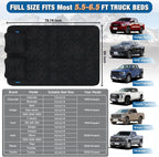 Umbrauto 5.5-6.5 ft Square Truck Bed Air Mattress with Wireless Rechargeable Pump Inflatable Full Size Pickup  Air Mattress