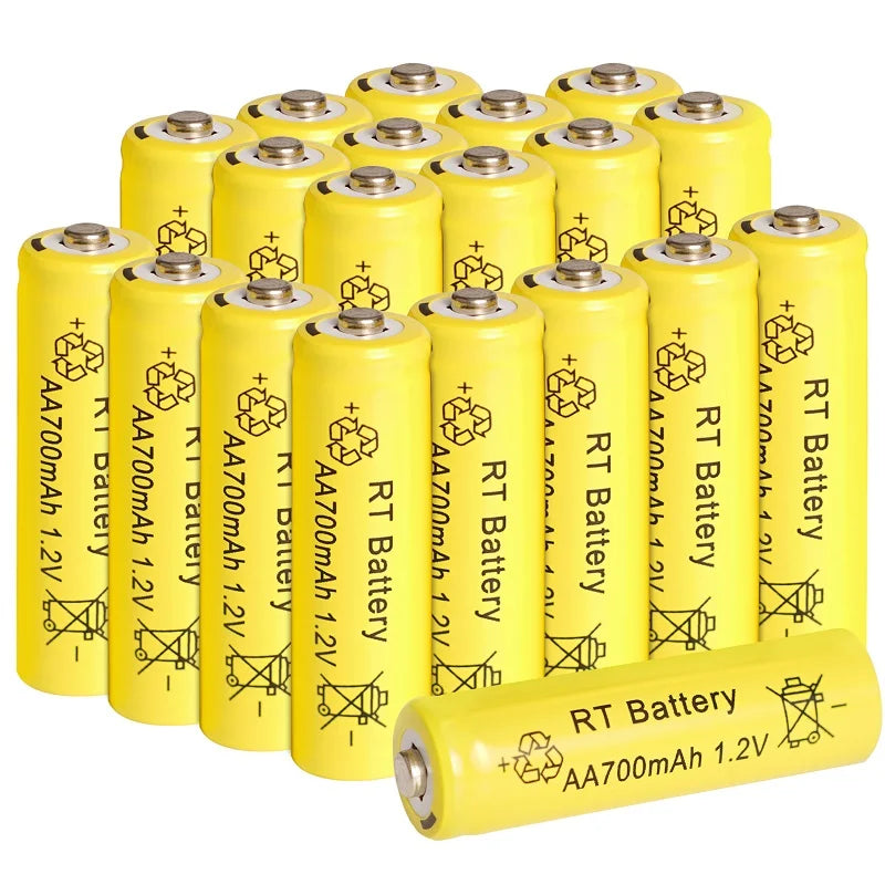 2-20Pcs AA Battery 1.2V 700mAh Ni-MH AA Rechargeable Batteries 700mAh Battery for Garden Solar Lights Toys Watch MP3 Player