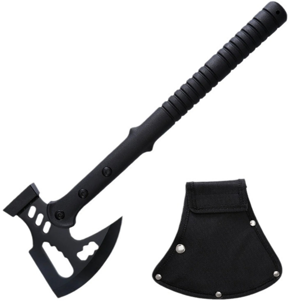 Camping Axe (Includes Sheath) | One-Piece Stainless Steel Survival Axe | Camping & Surviva(17.3l Axe | Outdoor Axe & Hatchet Combo(17.3IN)