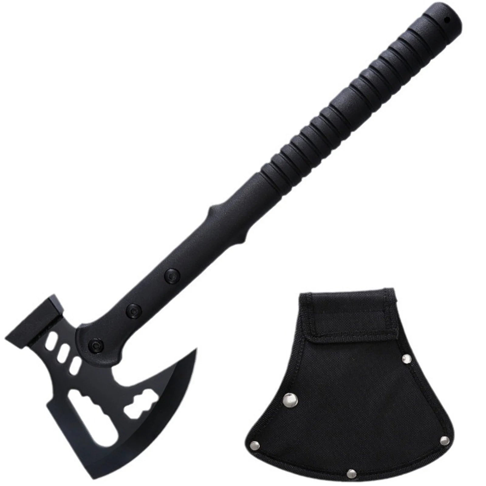Camping Axe (Includes Sheath) | One-Piece Stainless Steel Survival Axe | Camping & Surviva(17.3l Axe | Outdoor Axe & Hatchet Combo(17.3IN)