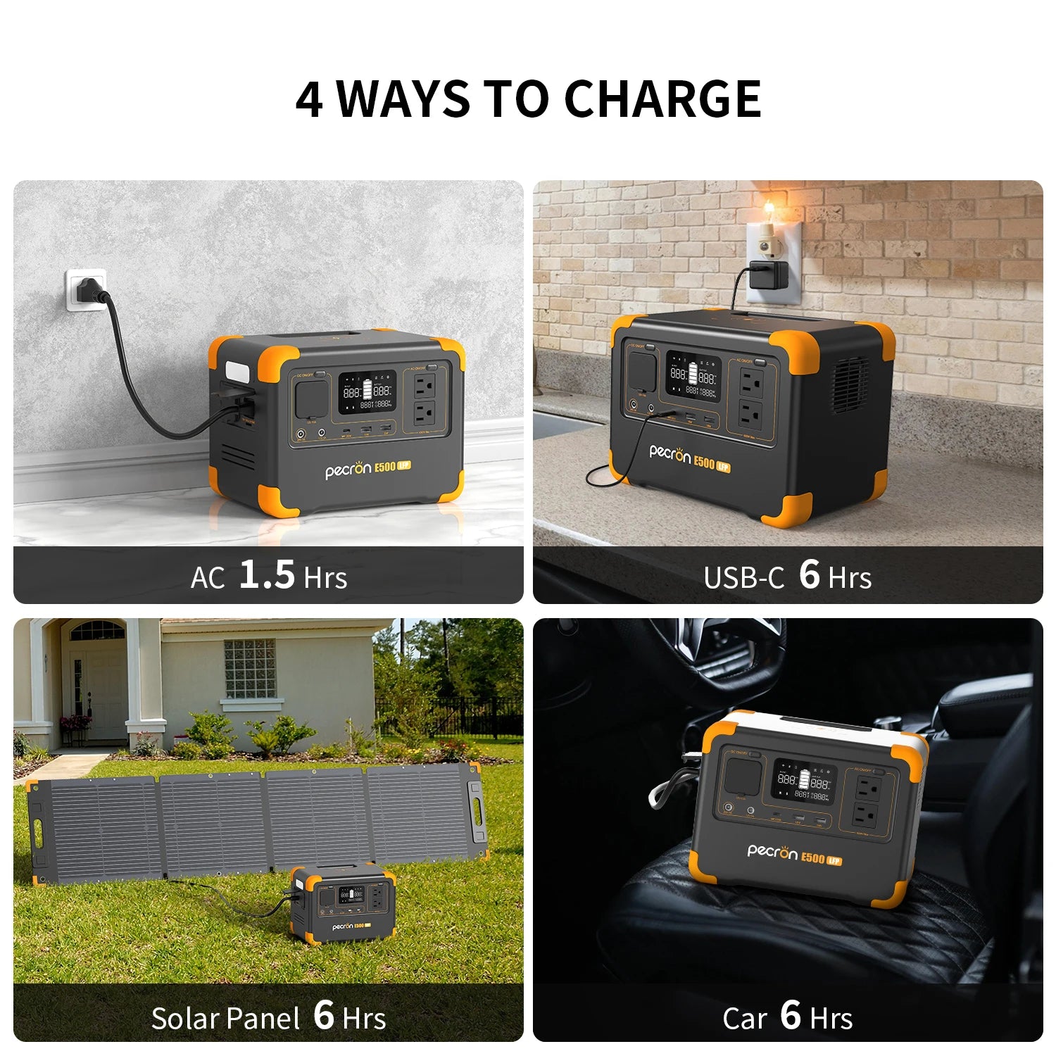 600W Portable Power Station 576Wh LiFePO4 Battery Fast Charging Solar Generator for Home Backup & Camping