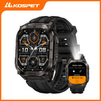 Rugged Smartwatch for Men Military-Grade GPS Watch with Flashlight 5ATM Waterproof Health & Fitness Tracker