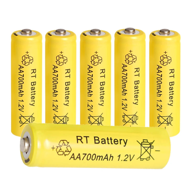 2-20Pcs AA Battery 1.2V 700mAh Ni-MH AA Rechargeable Batteries 700mAh Battery for Garden Solar Lights Toys Watch MP3 Player