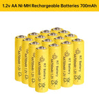 2-20Pcs AA Battery 1.2V 700mAh Ni-MH AA Rechargeable Batteries 700mAh Battery for Garden Solar Lights Toys Watch MP3 Player