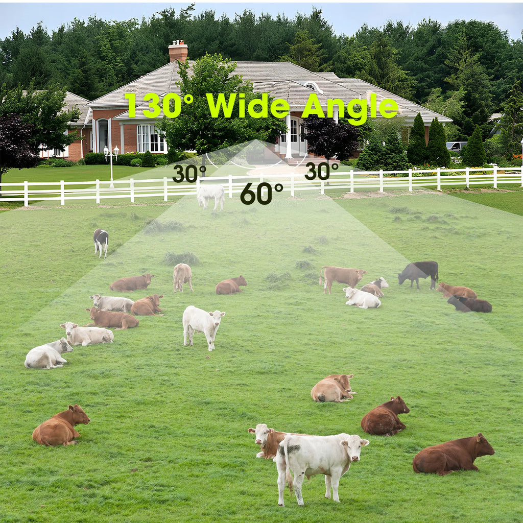 64MP 4K Solar Trail Camera,  with Night Vision & 0.2s Trigger Motion Activated, with 130° field
