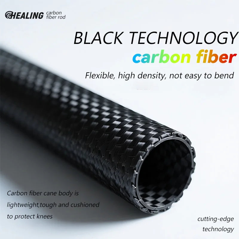2PCs Trekking Poles Carbon Fiber 115g Ultra-Light For Hiking & Camping. Foldable Outdoor Gear