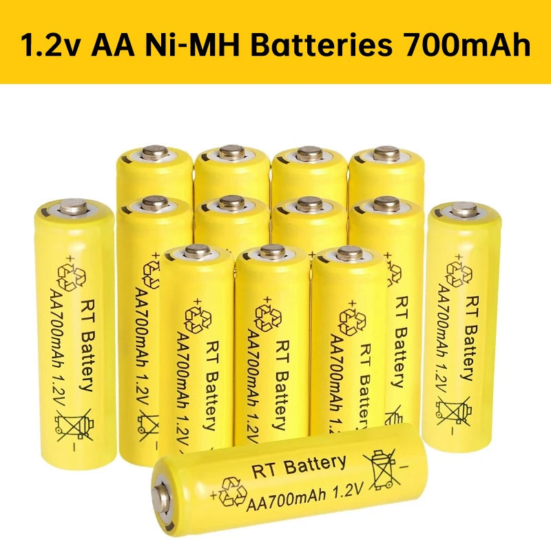 2-20Pcs AA Battery 1.2V 700mAh Ni-MH AA Rechargeable Batteries 700mAh Battery for Garden Solar Lights Toys Watch MP3 Player