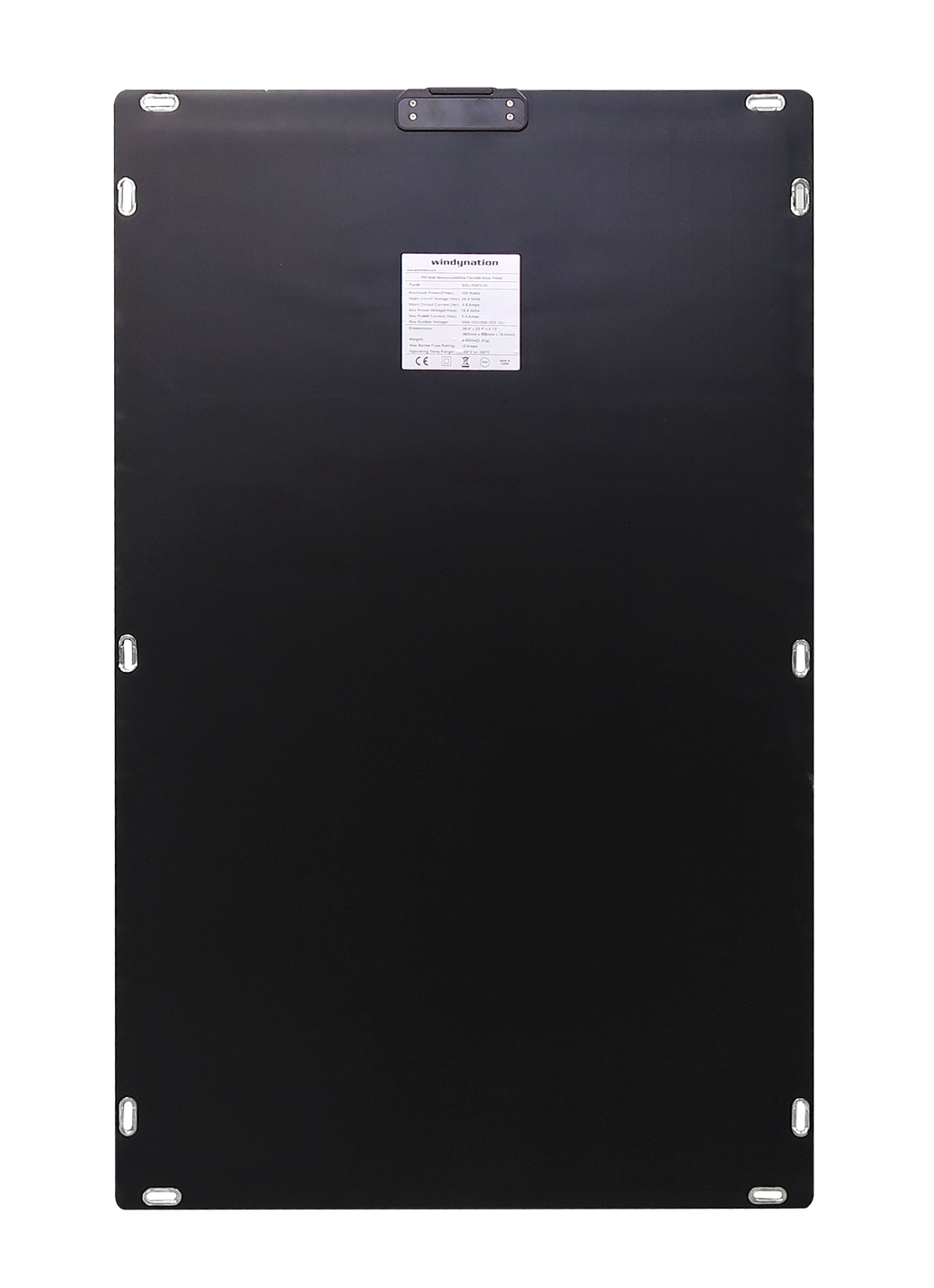 100 Watt 12V Flextreme Flexible Thin Lightweight Monocrystalline ETFE Solar Panel --- Bends 360 Degrees