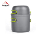 Ultralight Camping Cooking Utensils Outdoor Tableware Pot Set Hiking Picnic Travel Tourist Dishes Supplies Equipment