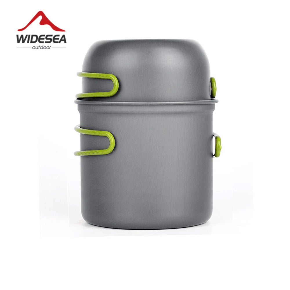 Ultralight Camping Cooking Utensils Outdoor Tableware Pot Set Hiking Picnic Travel Tourist Dishes Supplies Equipment