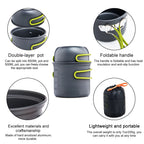 Ultralight Camping Cooking Utensils Outdoor Tableware Pot Set Hiking Picnic Travel Tourist Dishes Supplies Equipment