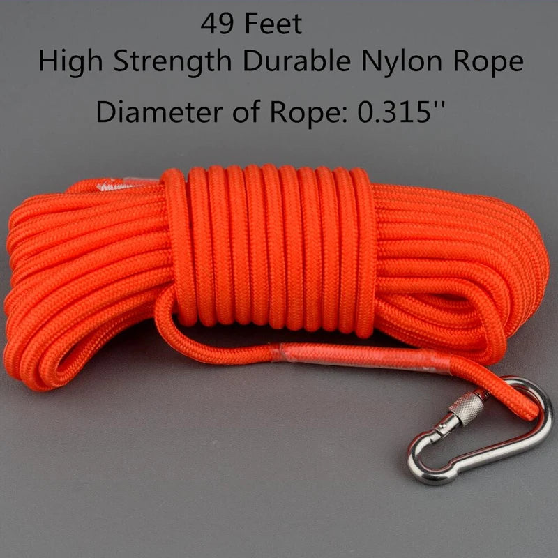 500KG Salvage Fishing Magnetic Stell Cup Holder Deep Sea Permanent Neodymium N52 Magnet With 15m Rope Gloves Bag