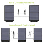 Foldable and Portable Solar Panel 100 / 200W Battery Charger，Outdoor Emergency Backup Power for Powerstation etc