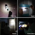 Mini SST40 LED 1300lm Tactical 18350 Rechargeable Flashlight 6000K Keychain Emergency Torch Led Light with Magnetic