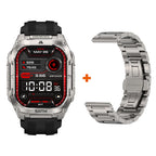 Advanced GPS Smartwatch for Men MIL-STD-810H Tough 5ATM Waterproof Integrated Flashlight & Health Tracking