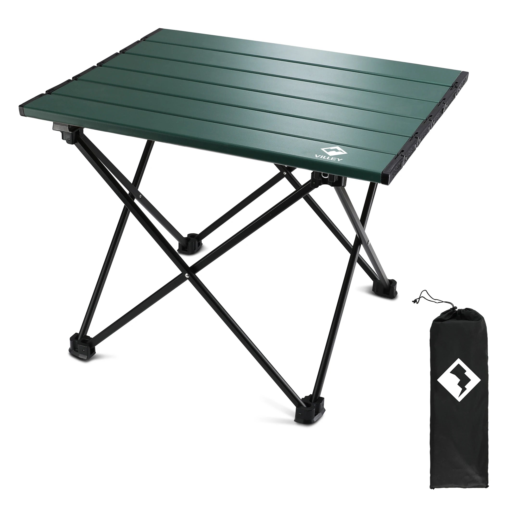 Portable Camping Folding Side Table, Ultralight Aluminum, With Carry Bag for Outdoor Cooking, Picnic, Camp