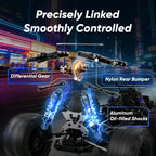 1/14 Scale Fast Brushless RC Truck 4X4 with 3S LiPo Battery-Includes 4 Spare Parts Kits LightBlue