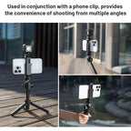 CapLock Extension Pole Tripod Selfie Stick with phone mount Set Fit Standard 1/4 Quick Release Action Camera Parts
