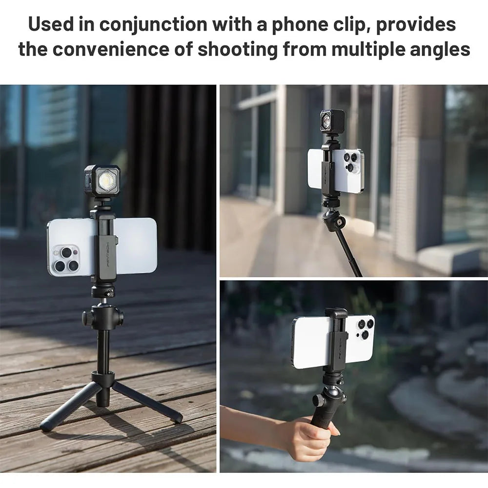 CapLock Extension Pole Tripod Selfie Stick with phone mount Set Fit Standard 1/4 Quick Release Action Camera Parts