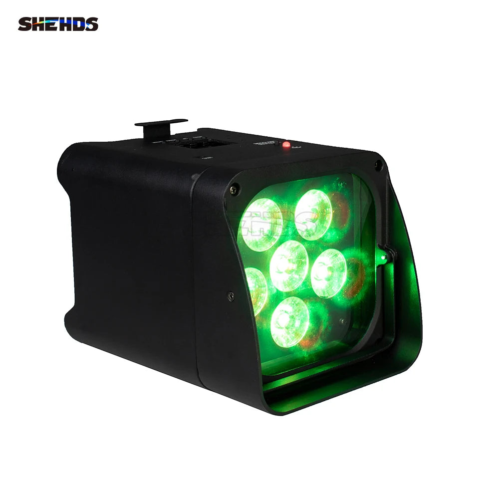 4Pcs/6pcs/8pcs Wireless Remote Control Wifi APP Smart LED Par 6x18W 6in1 RGBAW+UV Battery lamp