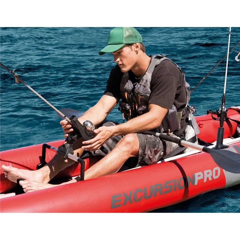 Inflatable Kayak Set: Includes Deluxe 86in Kayak Paddles and High-Output Pump – SuperTough PVC