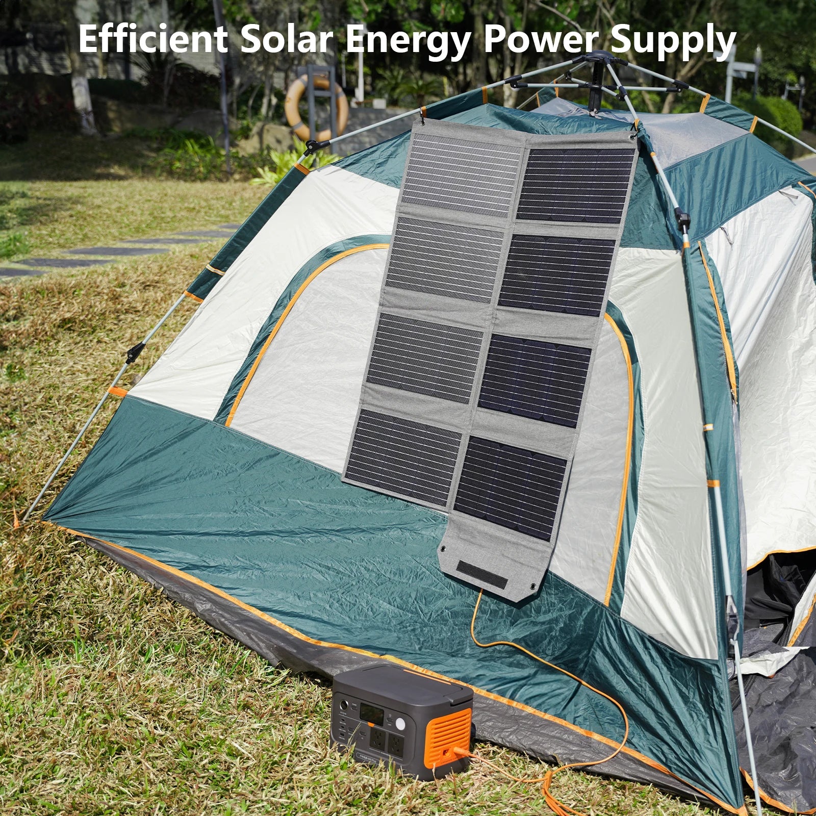 120W 80W 40W Portable Solar Panel 23.5% High Efficiency Foldable Solar Charger for Camping, RV, Emergency Power Supply