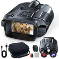 4K Night Vision Binoculars for Adults, 64GB Memory Card 3inch Screen 8X Digital Zoom With Tactical Light, 5000mAh Rechargeable Gear for Hunting & Camping, Infrared Vision Night Goggle, Gifts for Men Husband Dad