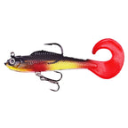 6PCS Wobblers Artificial Baits Fishing Tackle Soft Silicone Bait For Sea Bass Spoon Pike Carp Fishing Lures Swimbait2027