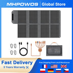 120W 80W 40W Portable Solar Panel 23.5% High Efficiency Foldable Solar Charger for Camping, RV, Emergency Power Supply