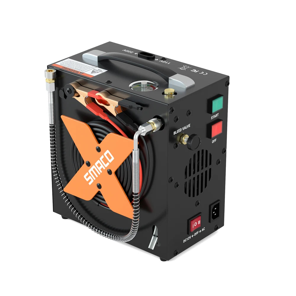 Portable High Pressure Air Compressor 4500psi/30mpa For Scuba Tank Hpa Pump Oil Free. 12v Dc Or 220v Ac