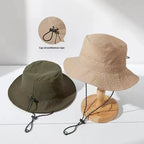 1PCWaterproof Fisherman Hat Can be Receivable Bag Basin Hat Summer Thin Quick-drying Outdoor Mountaineering Hat Men's Sun Hat fo