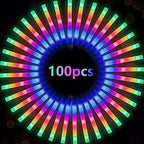 100Pcs LED Glow Sticks Bulk Colorful RGB Tube Dark Light for Party Or Camping And Hiking