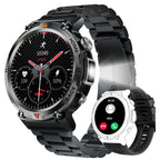 Smart Watch For Men With Bluetooth Calling & Full Touch Screen, Has Health Monitor For Heart Rate And Has Flashlight