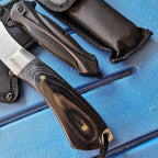 Stainless Steel Axe & Folding Knife Combo Set: High-Performance for Outdoor Adventures, Camping & Hiking