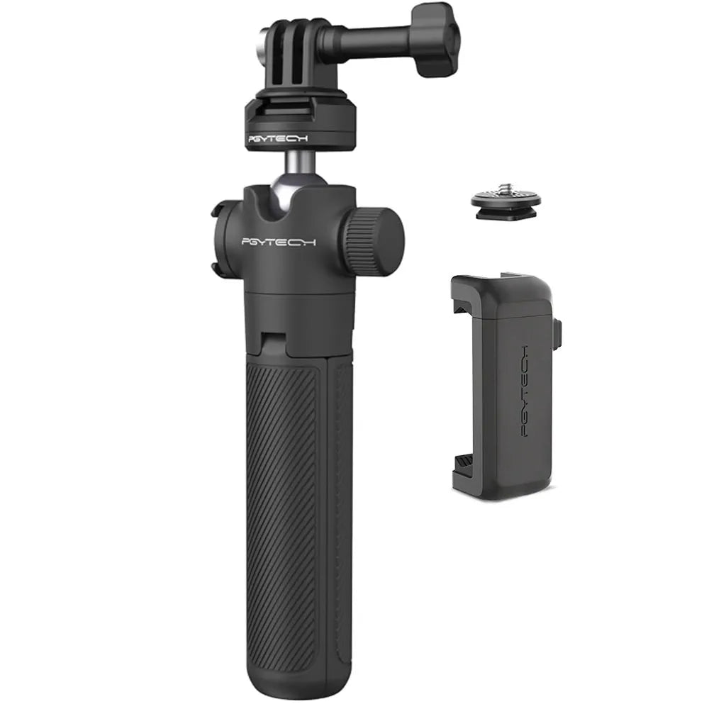 CapLock Extension Pole Tripod Selfie Stick with phone mount Set Fit Standard 1/4 Quick Release Action Camera Parts