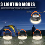 High Power Camping Lantern Tents Lamp USB Rechargeable Portable Camping Lights Outdoor Hiking Night Hanging Lamp