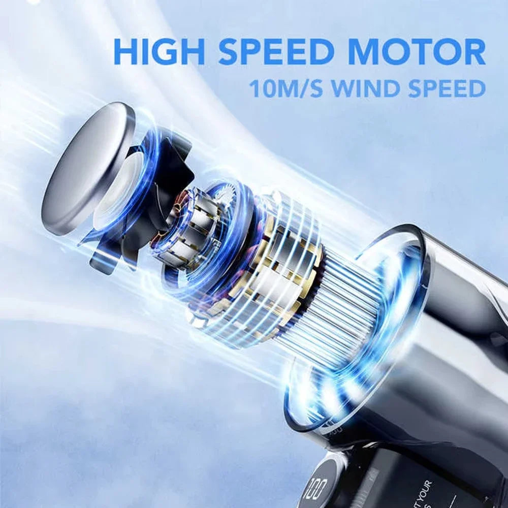 Semiconductor Refrigeration High-speed Handheld Electric Fan 3000mAh USB Portable Rechargeable Outdoor Small Fan