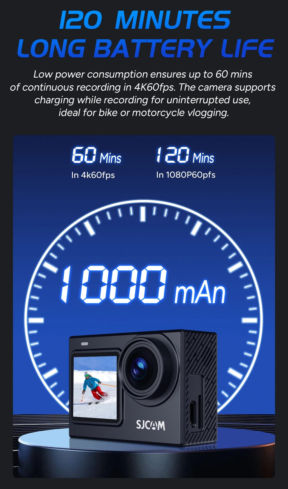 Pro 4K Dual Waterproof Touch Screen Action Camera With WiFi & Night Vision