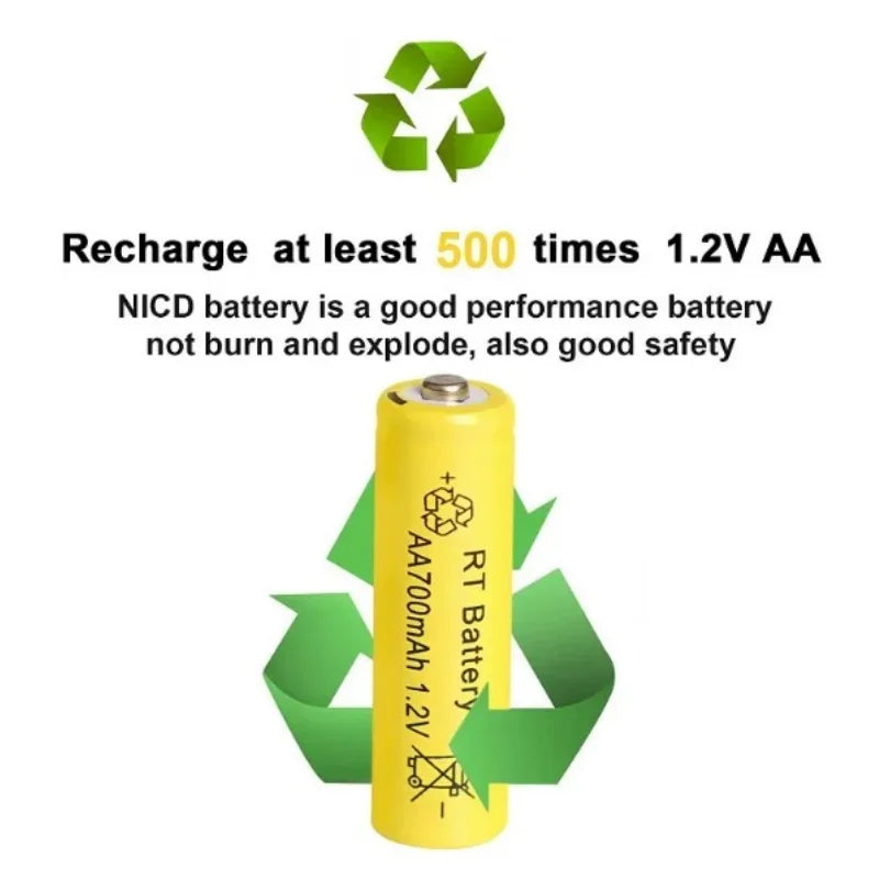 30pcs/24pcs/18pcs/12pcs/6pcs AA AAA NiMh 1.2V 700mah Rechargeable Battery Set with 6 Slot Charger