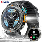 Smart Watch For Men With Bluetooth Calling & Full Touch Screen, Has Health Monitor For Heart Rate And Has Flashlight