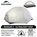 2 Person Backpacking Tent 210T Ultralight Travel Tent Waterproof Hiking Survival Outdoor Camping Tent