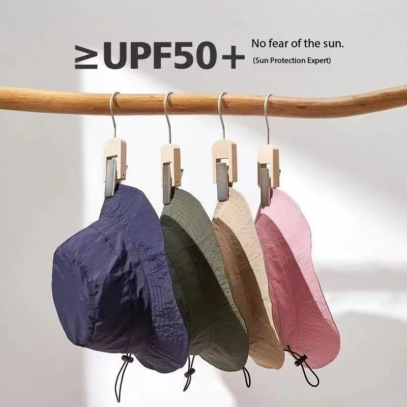 1PCWaterproof Fisherman Hat Can be Receivable Bag Basin Hat Summer Thin Quick-drying Outdoor Mountaineering Hat Men's Sun Hat fo