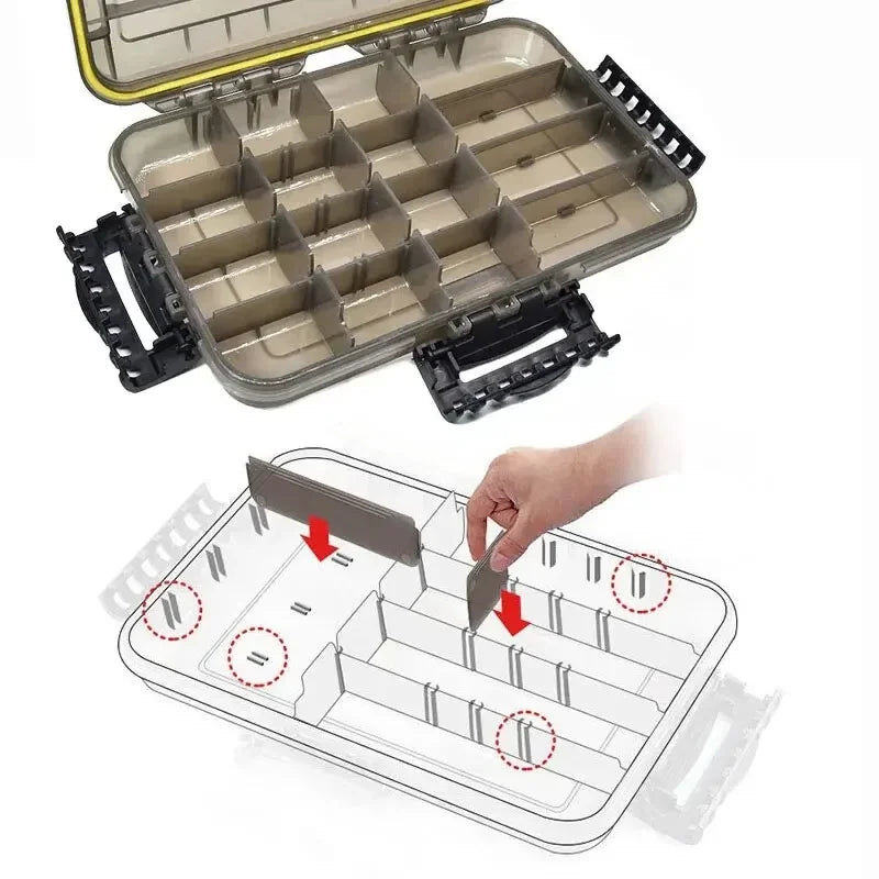 Large-Capacity Waterproof Tackle Box, Accessories, Tool, Fish Hooks,  Fake Bait, And Fishing Supplies Storage