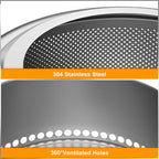 19 Inch Smokeless Fire Pit for Outdoor Wood Burning,  Portable 304 Stainless Steel Camping Stove , Perforated  Fireplace