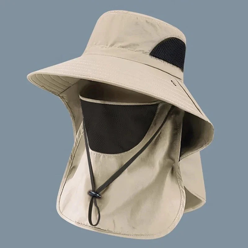 Summer Sun Hats With UV Protection For Outdoors,  Hunting, Hiking & Camping With Visor And Neck Flap For Men & Women.