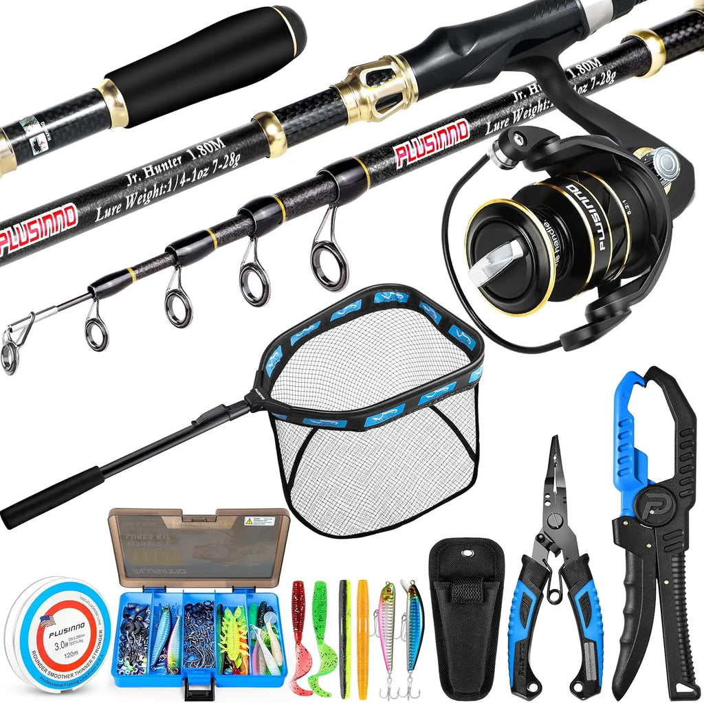 Fishing Gear & Full Fishing Tackle Kit Includes Rod And Reel Combo