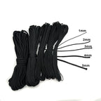 Paracord 1mm/2mm/3mm/4mm/5mm Diameter Parachute Rope Climbing Camping Survival Gear Parachute Rope Bracelet DIY Jewelry Findings