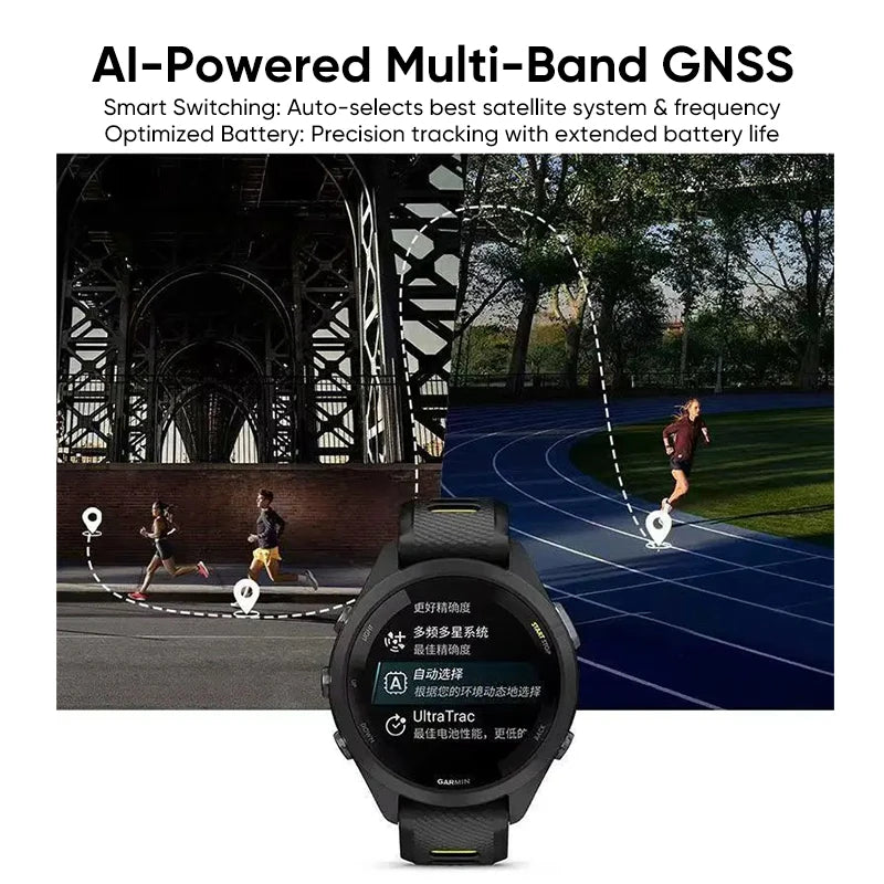 GPS 46mm Smartwatch 1.3" AMOLED Touchscreen Display Heart Rate Monitoring Training Metric Message Notice