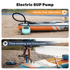 Electric 20PSI SUP Pump 38.48Wh Battery Paddle Board Inflation for Kayak Boat Tent Surfing Board Stand Up
